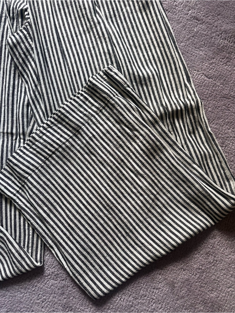 a new day Black & White Striped Elastic Waist Pants - Picture 5 of 6